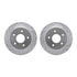 7412-48019 by DYNAMIC FRICTION COMPANY - Brake Rotor - Drilled & Slotted - Silver- HD Brake Pad - Hardware