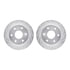 7412-48022 by DYNAMIC FRICTION COMPANY - Brake Rotor - Drilled & Slotted - Silver- HD Brake Pad - Hardware