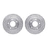 7412-48020 by DYNAMIC FRICTION COMPANY - Brake Rotor - Drilled & Slotted - Silver- HD Brake Pad - Hardware