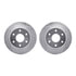 7412-48023 by DYNAMIC FRICTION COMPANY - Brake Rotor - Drilled & Slotted - Silver- HD Brake Pad - Hardware