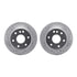 7412-48029 by DYNAMIC FRICTION COMPANY - Brake Rotor - Drilled & Slotted - Silver- HD Brake Pad - Hardware