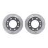 7412-48037 by DYNAMIC FRICTION COMPANY - Brake Rotor - Drilled & Slotted - Silver- HD Brake Pad - Hardware