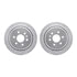 7412-48047 by DYNAMIC FRICTION COMPANY - Brake Rotor - Drilled & Slotted - Silver- HD Brake Pad - Hardware