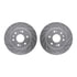 7412-48051 by DYNAMIC FRICTION COMPANY - Brake Rotor - Drilled & Slotted - Silver- HD Brake Pad - Hardware