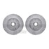 7412-54006 by DYNAMIC FRICTION COMPANY - Brake Rotor - Drilled & Slotted - Silver- HD Brake Pad - Hardware