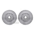 7412-54005 by DYNAMIC FRICTION COMPANY - Brake Rotor - Drilled & Slotted - Silver- HD Brake Pad - Hardware