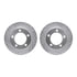 7412-54024 by DYNAMIC FRICTION COMPANY - Brake Rotor - Drilled & Slotted - Silver- HD Brake Pad - Hardware