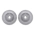 7412-54027 by DYNAMIC FRICTION COMPANY - Brake Rotor - Drilled & Slotted - Silver- HD Brake Pad - Hardware