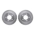 7412-54035 by DYNAMIC FRICTION COMPANY - Brake Rotor - Drilled & Slotted - Silver- HD Brake Pad - Hardware