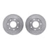 7412-54038 by DYNAMIC FRICTION COMPANY - Brake Rotor - Drilled & Slotted - Silver- HD Brake Pad - Hardware