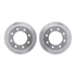 7412-54048 by DYNAMIC FRICTION COMPANY - Brake Rotor - Drilled & Slotted - Silver- HD Brake Pad - Hardware