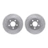 7412-54058 by DYNAMIC FRICTION COMPANY - Brake Rotor - Drilled & Slotted - Silver- HD Brake Pad - Hardware