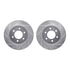 7412-54073 by DYNAMIC FRICTION COMPANY - Brake Rotor - Drilled & Slotted - Silver- HD Brake Pad - Hardware