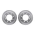 7412-54082 by DYNAMIC FRICTION COMPANY - Brake Rotor - Drilled & Slotted - Silver- HD Brake Pad - Hardware