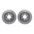 7412-54090 by DYNAMIC FRICTION COMPANY - Brake Rotor - Drilled & Slotted - Silver- HD Brake Pad - Hardware