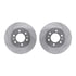 7412-54094 by DYNAMIC FRICTION COMPANY - Brake Rotor - Drilled & Slotted - Silver- HD Brake Pad - Hardware