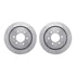 7412-54097 by DYNAMIC FRICTION COMPANY - Brake Rotor - Drilled & Slotted - Silver- HD Brake Pad - Hardware