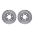 7412-54113 by DYNAMIC FRICTION COMPANY - Brake Rotor - Drilled & Slotted - Silver- HD Brake Pad - Hardware