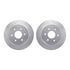 7412-67009 by DYNAMIC FRICTION COMPANY - Brake Rotor - Drilled & Slotted - Silver- HD Brake Pad - Hardware