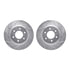 7412-68001 by DYNAMIC FRICTION COMPANY - Brake Rotor - Drilled & Slotted - Silver- HD Brake Pad - Hardware