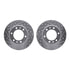 7412-76003 by DYNAMIC FRICTION COMPANY - Brake Rotor - Drilled & Slotted - Silver- HD Brake Pad - Hardware