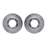 7412-76006 by DYNAMIC FRICTION COMPANY - Brake Rotor - Drilled & Slotted - Silver- HD Brake Pad - Hardware