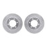 7412-76013 by DYNAMIC FRICTION COMPANY - Brake Rotor - Drilled & Slotted - Silver- HD Brake Pad - Hardware