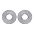 7502-02050 by DYNAMIC FRICTION COMPANY - Rotors-Drilled and Slotted-Silver with 5000 Advanced Brake Pads