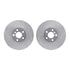 7502-31146 by DYNAMIC FRICTION COMPANY - Rotors-Drilled and Slotted-Silver with 5000 Advanced Brake Pads