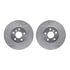 7502-32025 by DYNAMIC FRICTION COMPANY - Rotors-Drilled and Slotted-Silver with 5000 Advanced Brake Pads