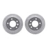 7502-40259 by DYNAMIC FRICTION COMPANY - Rotors-Drilled and Slotted-Silver with 5000 Advanced Brake Pads