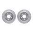 7502-40278 by DYNAMIC FRICTION COMPANY - Rotors-Drilled and Slotted-Silver with 5000 Advanced Brake Pads