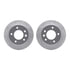 7502-40258 by DYNAMIC FRICTION COMPANY - Rotors-Drilled and Slotted-Silver with 5000 Advanced Brake Pads