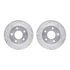 7502-45054 by DYNAMIC FRICTION COMPANY - Rotors-Drilled and Slotted-Silver with 5000 Advanced Brake Pads