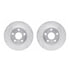 7502-52003 by DYNAMIC FRICTION COMPANY - Rotors-Drilled and Slotted-Silver with 5000 Advanced Brake Pads