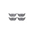 7502-54013 by DYNAMIC FRICTION COMPANY - Brake Rotor - Drilled & Slotted - Silver with 5000 Brake Pads - Ceramic