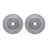 7502-55052 by DYNAMIC FRICTION COMPANY - Rotors-Drilled and Slotted-Silver with 5000 Advanced Brake Pads