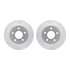 7502-55078 by DYNAMIC FRICTION COMPANY - Rotors-Drilled and Slotted-Silver with 5000 Advanced Brake Pads