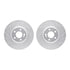 7502-63061 by DYNAMIC FRICTION COMPANY - Rotors-Drilled and Slotted-Silver with 5000 Advanced Brake Pads