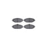7502-63061 by DYNAMIC FRICTION COMPANY - Rotors-Drilled and Slotted-Silver with 5000 Advanced Brake Pads
