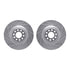 7502-73033 by DYNAMIC FRICTION COMPANY - Rotors-Drilled and Slotted-Silver with 5000 Advanced Brake Pads