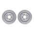 7502-73393 by DYNAMIC FRICTION COMPANY - Rotors-Drilled and Slotted-Silver with 5000 Advanced Brake Pads