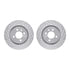 7502-74011 by DYNAMIC FRICTION COMPANY - Rotors-Drilled and Slotted-Silver with 5000 Advanced Brake Pads