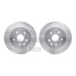 7512-75032 by DYNAMIC FRICTION COMPANY - Rotors-Drilled & Slotted-Silver w/ 5000 Advanced Brake Pads Incl Hdw