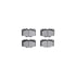 7512-76009 by DYNAMIC FRICTION COMPANY - Brake Rotor - Dimpled & Slotted - Silver w/5000 Brake Pads & HW Kit