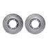 7512-76009 by DYNAMIC FRICTION COMPANY - Brake Rotor - Dimpled & Slotted - Silver w/5000 Brake Pads & HW Kit