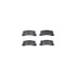 7512-76023 by DYNAMIC FRICTION COMPANY - Rotors-Drilled & Slotted-Silver w/ 5000 Advanced Brake Pads Incl Hdw