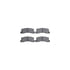 7512-76031 by DYNAMIC FRICTION COMPANY - Rotors-Drilled & Slotted-Silver w/ 5000 Advanced Brake Pads Incl Hdw