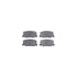 7512-76032 by DYNAMIC FRICTION COMPANY - Rotors-Drilled & Slotted-Silver w/ 5000 Advanced Brake Pads Incl Hdw