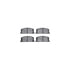 7512-76044 by DYNAMIC FRICTION COMPANY - Rotors-Drilled & Slotted-Silver w/ 5000 Advanced Brake Pads Incl Hdw